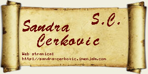 Sandra Čerković vizit kartica